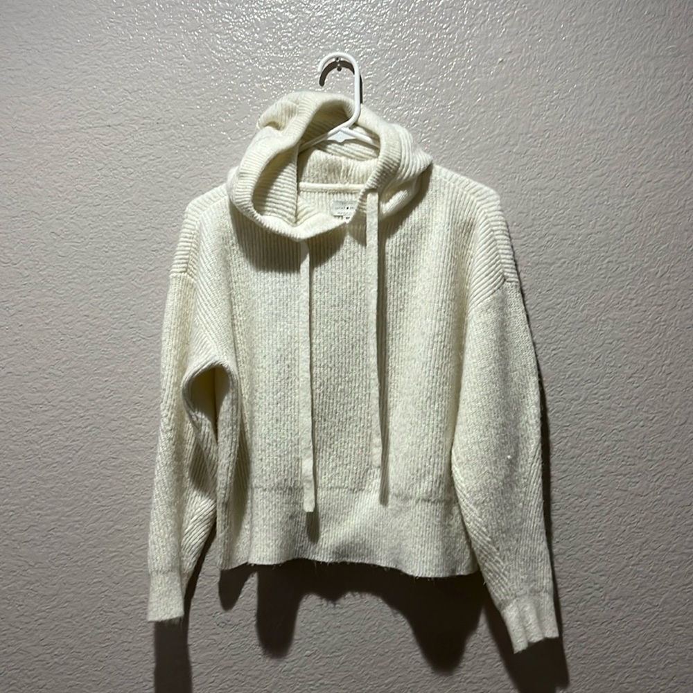 Lucky Brand Women Cropped Hoodie Long Sleeve Size Medium Boho cottage core